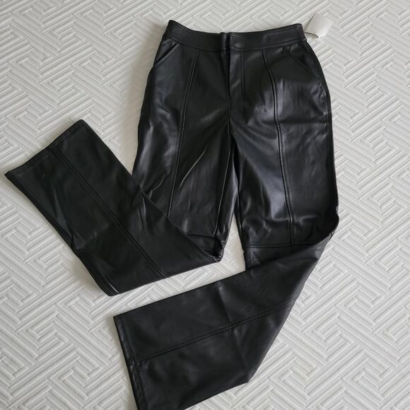 ASOS Pants - NWT ASOS DESIGN black straight leg faux leather pants.